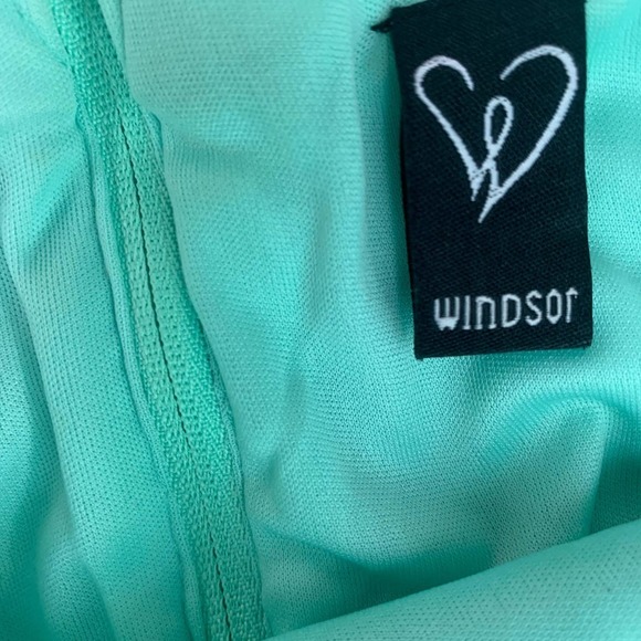 WINDSOR Sequin Bodice Strapless Ruffle Mini Dress - Picture 6 of 8